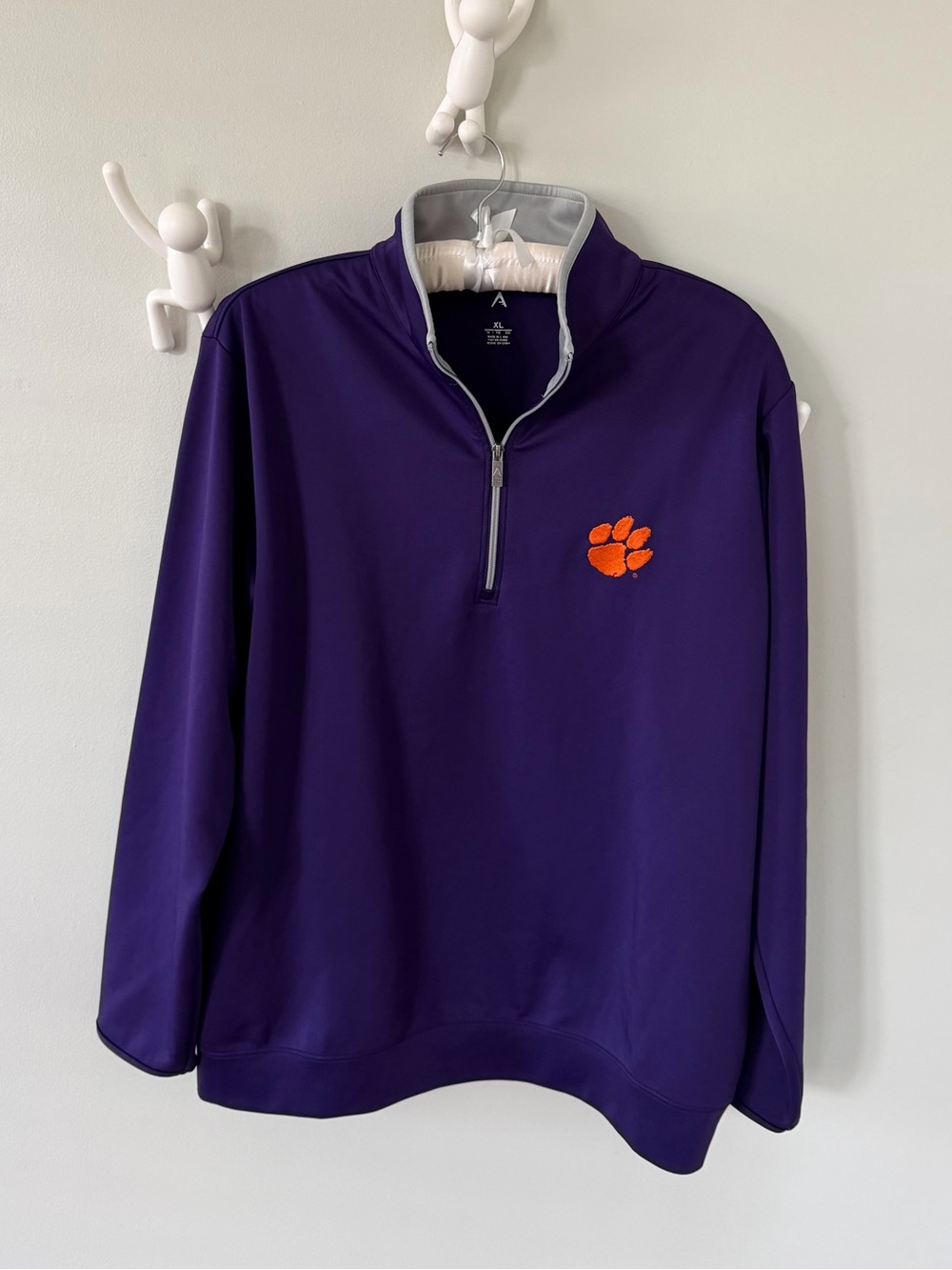 Antigua Men’s XL Clemson Purple 1/4 zip